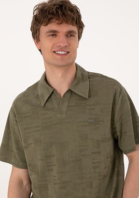 US POLO ASSN Yeşil Erkek Comfort T-Shirt