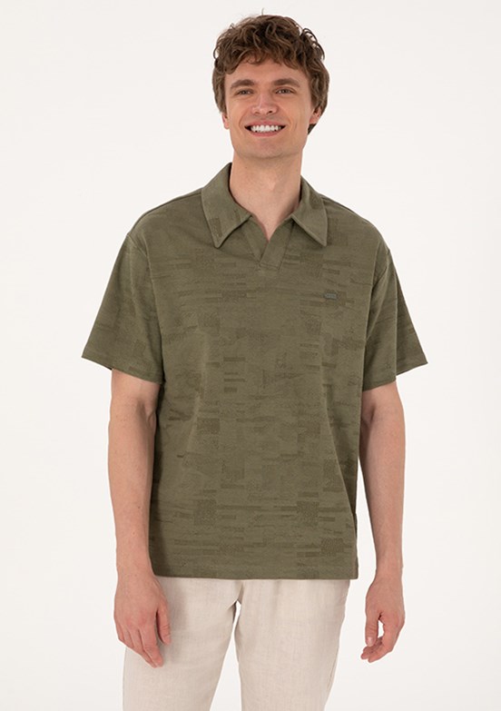 US POLO ASSN Yeşil Erkek Comfort T-Shirt