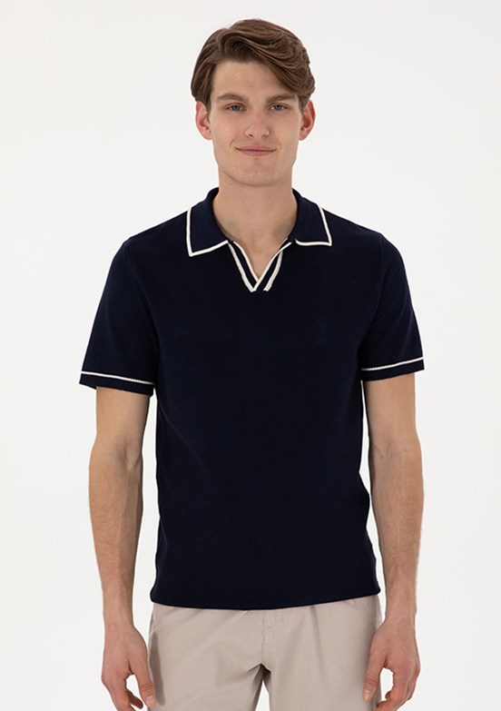 US POLO ASSN Lacivert Erkek Slim Kazak
