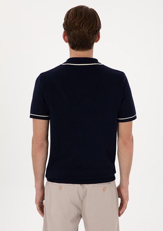 US POLO ASSN Lacivert Erkek Slim Kazak