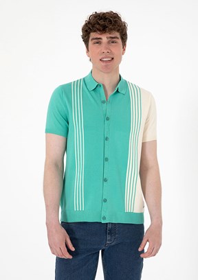 US POLO ASSN Yeşil Erkek Regular Kazak