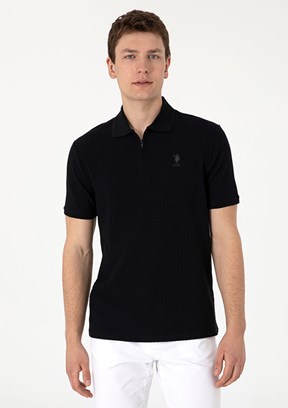 US POLO ASSN Siyah Erkek Regular T-Shirt