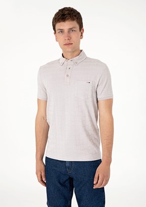 US POLO ASSN Gri Erkek Slim T-Shirt