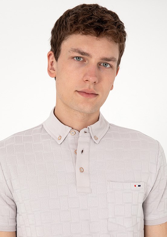 US POLO ASSN Gri Erkek Slim T-Shirt