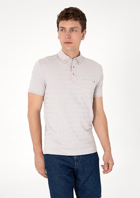 US POLO ASSN Gri Erkek Slim T-Shirt