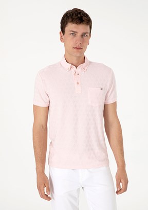 US POLO ASSN Pembe Erkek Slim T-Shirt