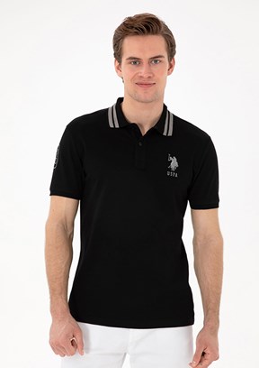 US POLO ASSN Siyah Erkek Basic T-Shirt