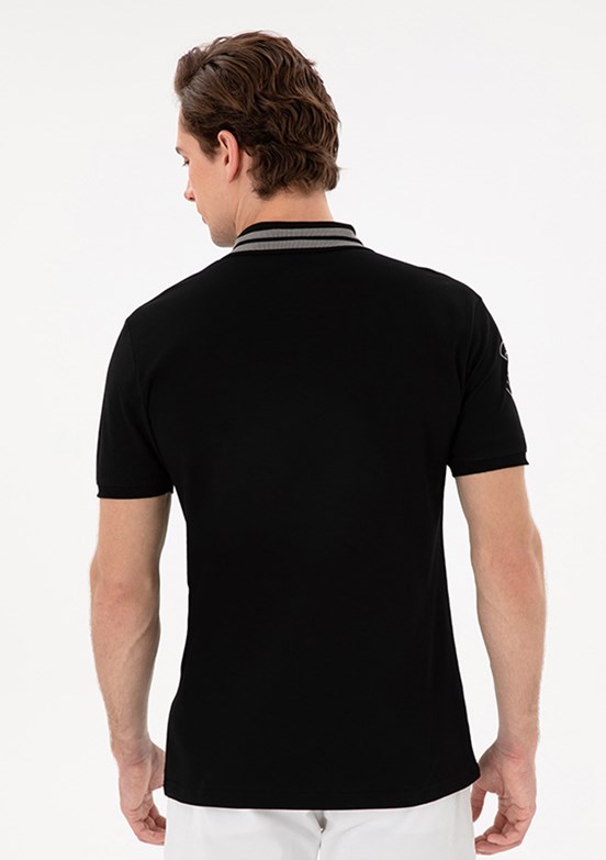 US POLO ASSN Siyah Erkek Basic T-Shirt