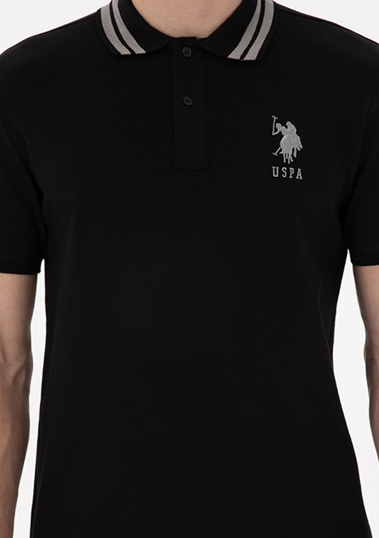 US POLO ASSN Siyah Erkek Basic T-Shirt