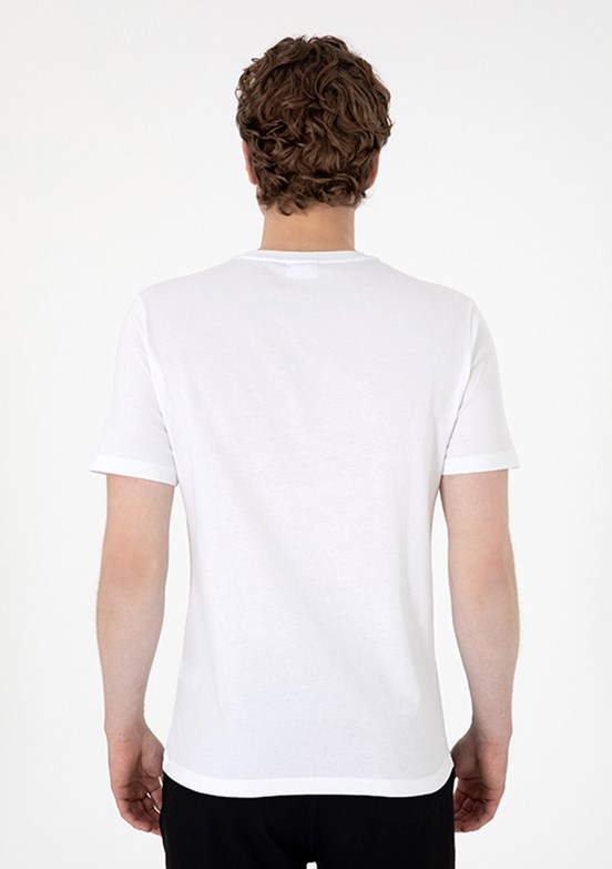 US POLO ASSN Beyaz Erkek Regular T-Shirt