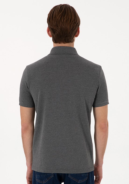 US POLO ASSN Antrasit Erkek Basic T-Shirt