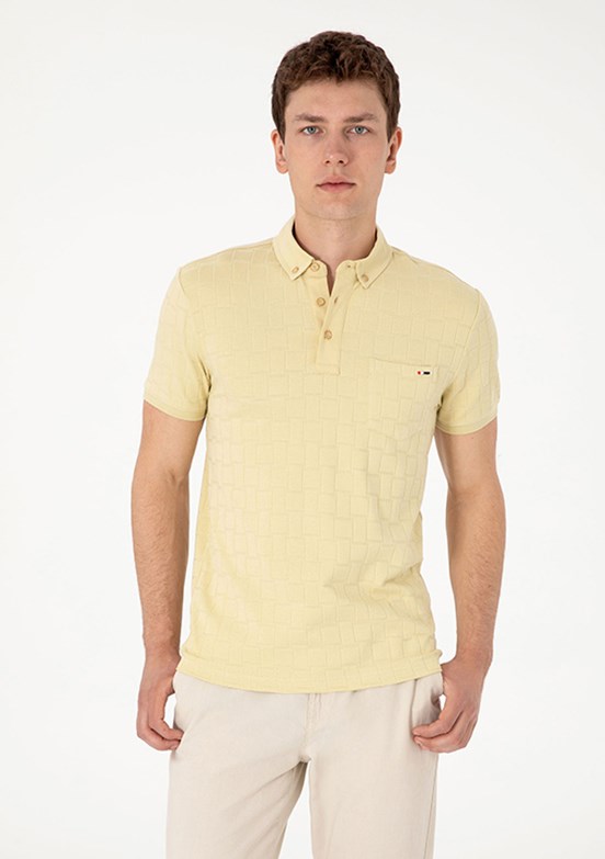 US POLO ASSN Yeşil Erkek Slim T-Shirt