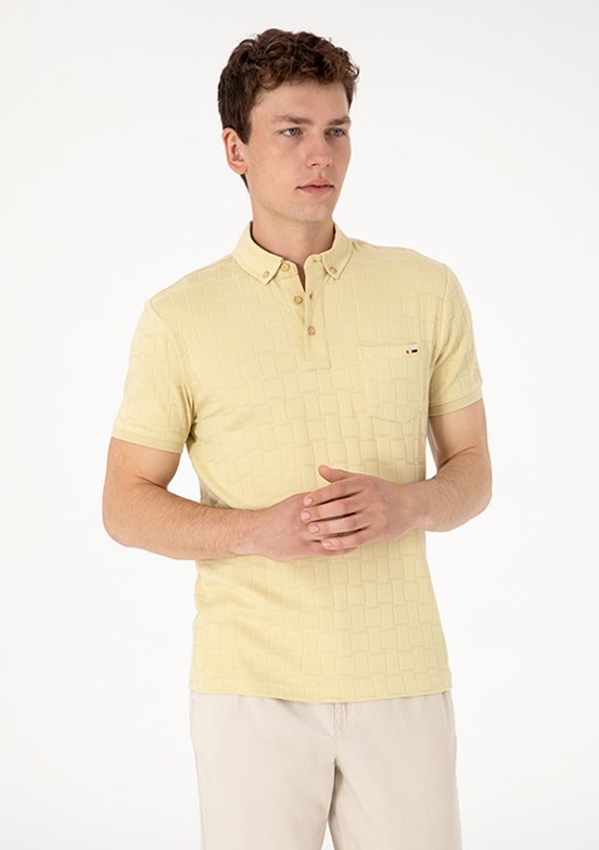 US POLO ASSN Yeşil Erkek Slim T-Shirt