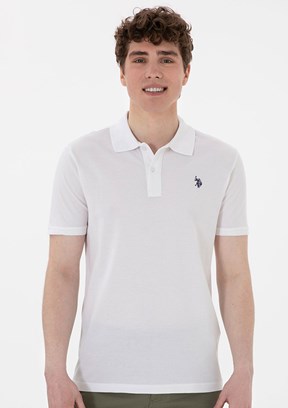 US POLO ASSN Beyaz Erkek Basic T-Shirt