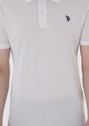 US POLO ASSN Beyaz Erkek Basic T-Shirt