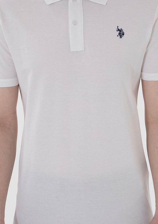 US POLO ASSN Beyaz Erkek Basic T-Shirt