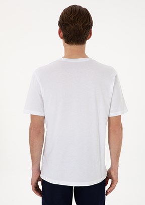 US POLO ASSN Beyaz Erkek Basic T-Shirt