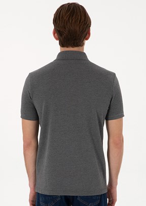 US POLO ASSN Antrasit Erkek Basic T-Shirt
