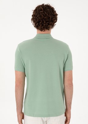 US POLO ASSN Yeşil Erkek Basic T-Shirt