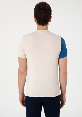 US POLO ASSN Beyaz Erkek Slim Kazak