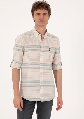 US POLO ASSN Lacivert Erkek Uzun Kol Gömlek