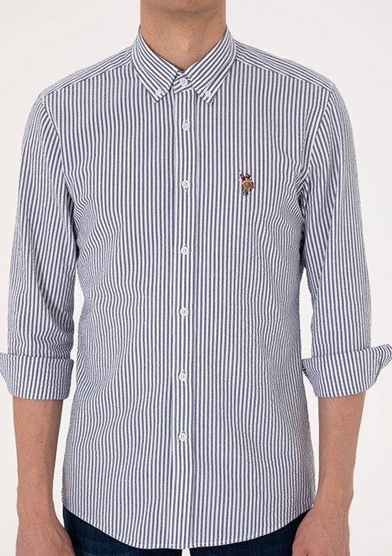 US POLO ASSN Lacivert Erkek Uzun Kol Gömlek