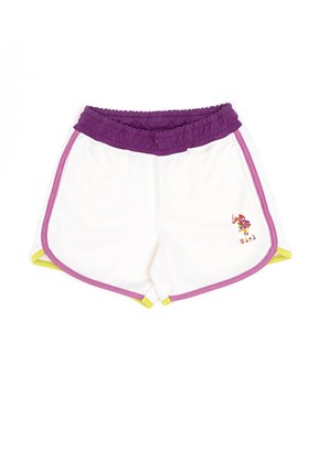US POLO ASSN Beyaz Kız Çocuk Bermuda Şort