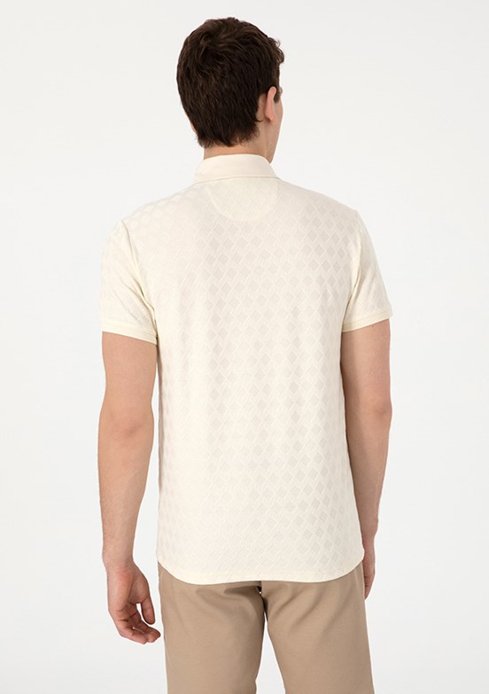 US POLO ASSN Beyaz Erkek Örme T-Shirt