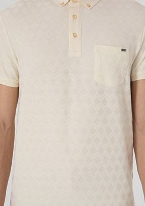 US POLO ASSN Beyaz Erkek Örme T-Shirt