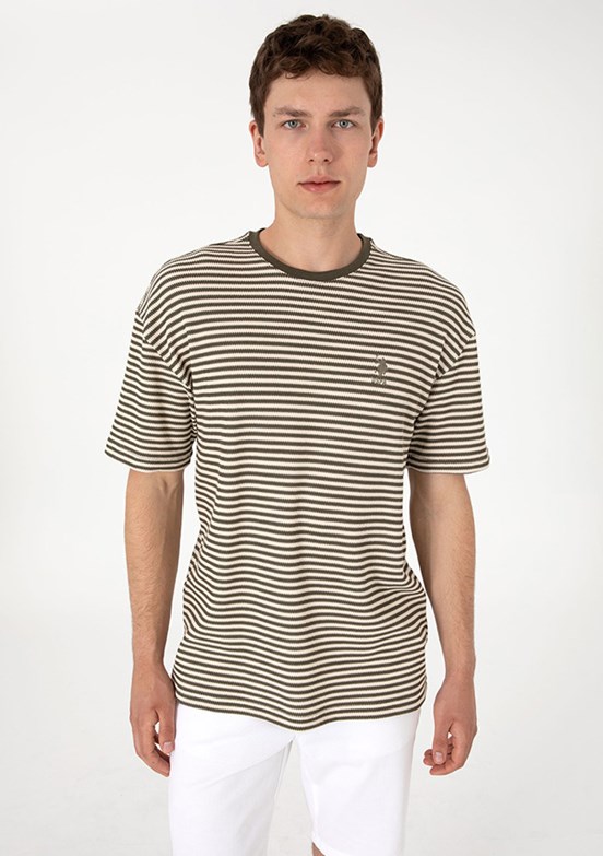US POLO ASSN Bej Erkek Comfort T-Shirt
