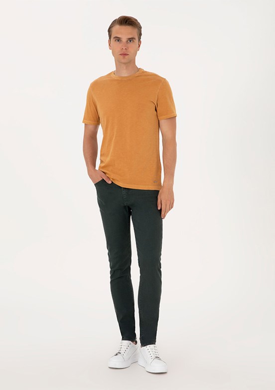 US POLO ASSN Yeşil Erkek Slim Jean Pantolon