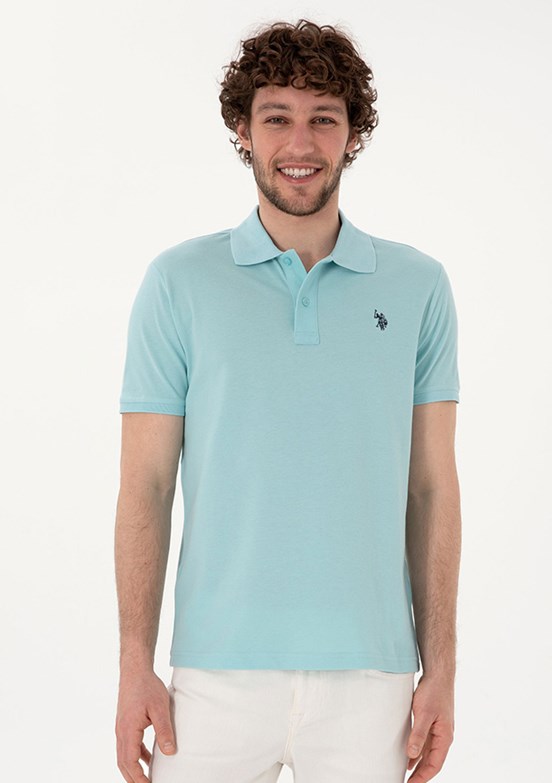 US POLO ASSN Mavı Erkek Basic T-Shirt
