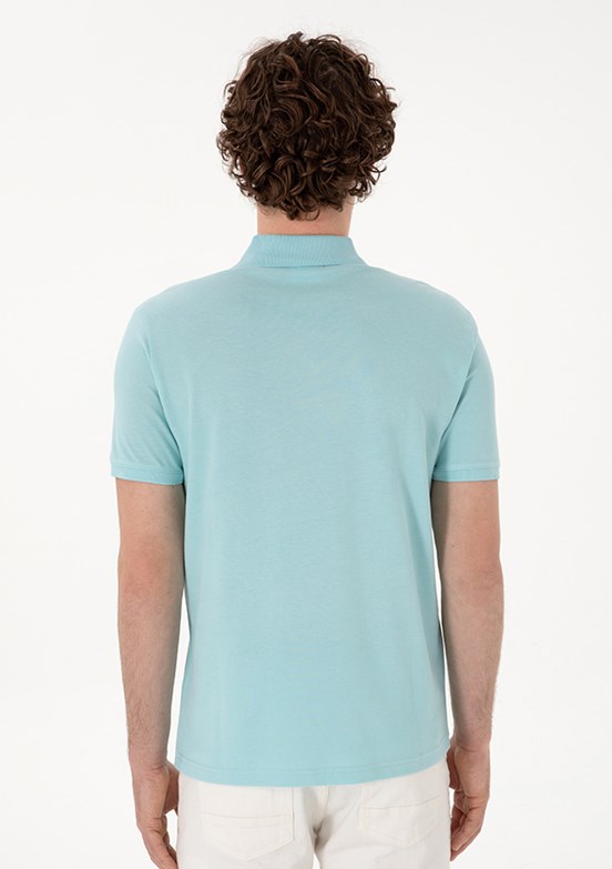 US POLO ASSN Mavı Erkek Basic T-Shirt