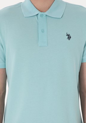 US POLO ASSN Mavı Erkek Basic T-Shirt