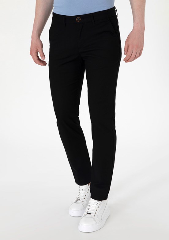 US POLO ASSN Siyah Erkek Chino Pantolon