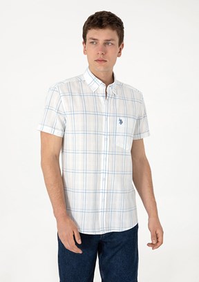 US POLO ASSN Lacivert Erkek Kısa Kol Gömlek