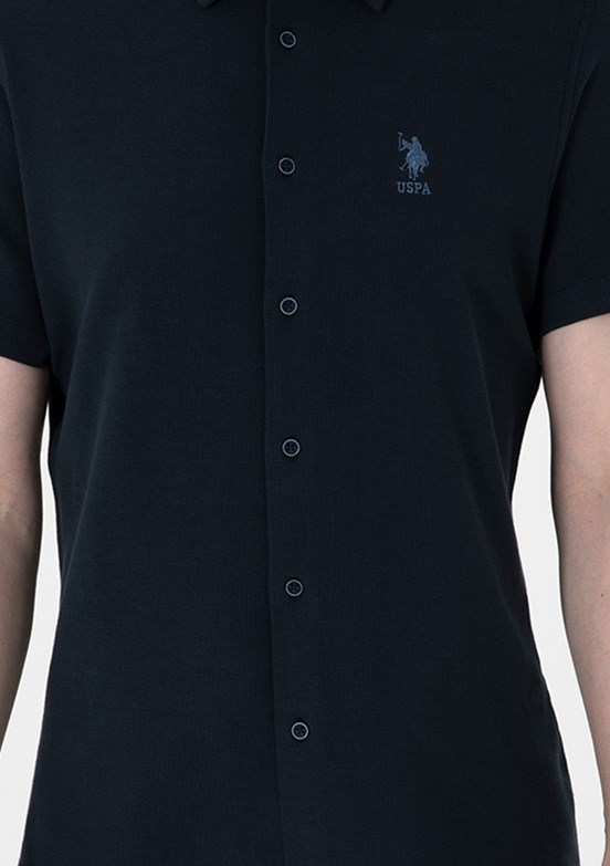 US POLO ASSN Lacivert Erkek Örme Gömlek
