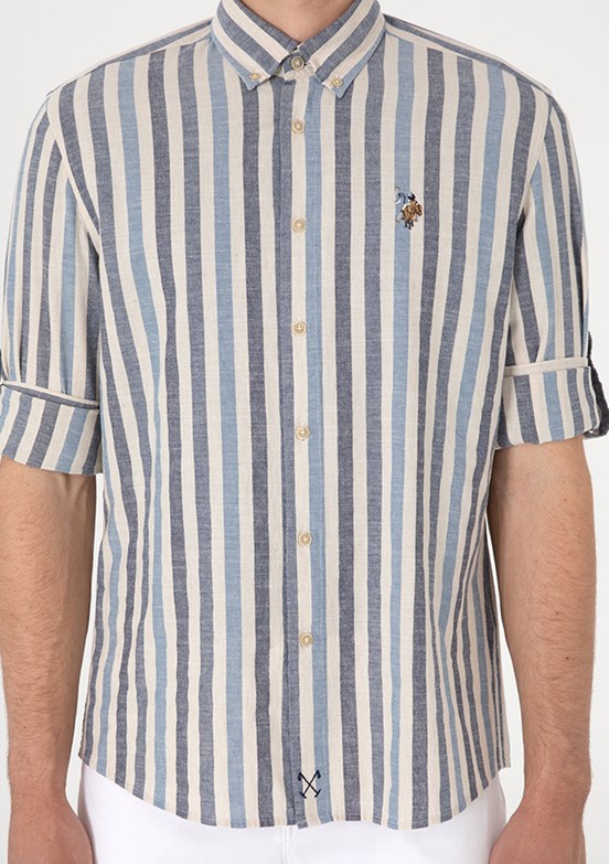 US POLO ASSN Lacivert Erkek Uzun Kol Gömlek