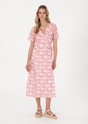 US POLO ASSN Pembe Kadın Comfort Elbise