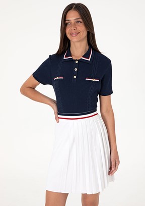 US POLO ASSN Lacivert Kadın Slim Kazak