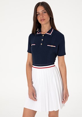 US POLO ASSN Lacivert Kadın Slim Kazak