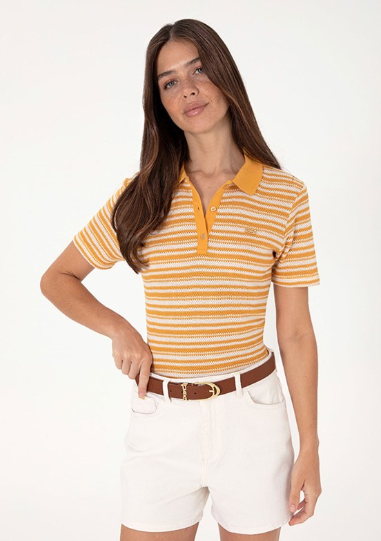 US POLO ASSN Turuncu Kadın Slim T-shirt