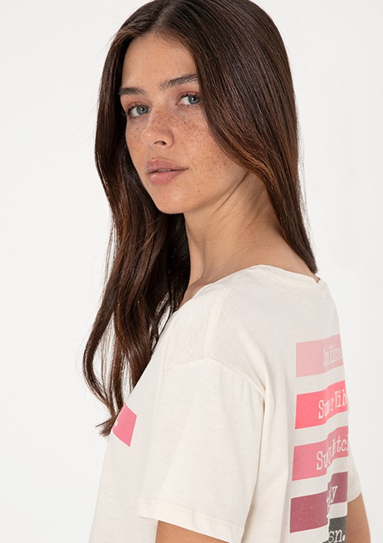 US POLO ASSN Beyaz Kadın Comfort T-Shirt