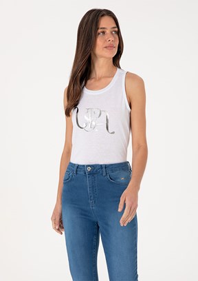 US POLO ASSN Beyaz Kadın Culotte T-Shirt
