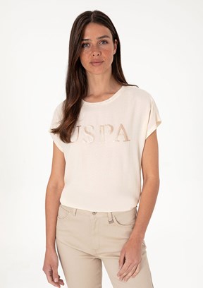 US POLO ASSN Beyaz Kadın Regular T-shirt