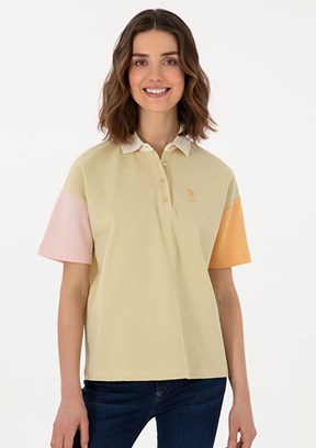 US POLO ASSN Yeşil Kadın Regular T-Shirt