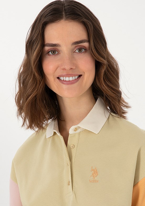 US POLO ASSN Yeşil Kadın Regular T-Shirt
