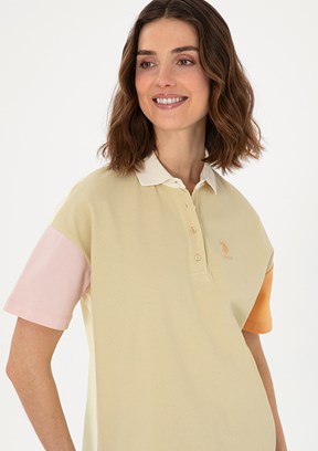US POLO ASSN Yeşil Kadın Regular T-Shirt