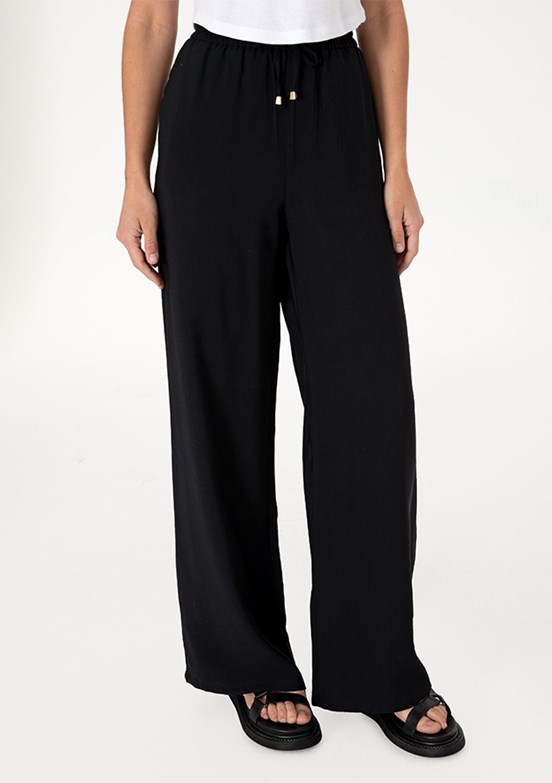 US POLO ASSN Siyah Kadın Relax Pantolon