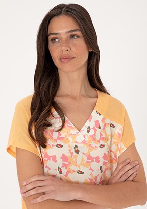 US POLO ASSN Turuncu Kadın Regular T-Shirt